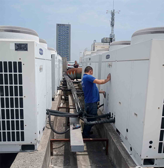 吴起中央空调制热和不制冷系统维修方法